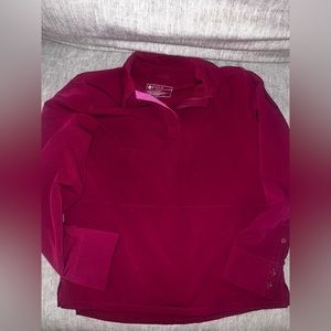 Long sleeve dark magenta figs top
